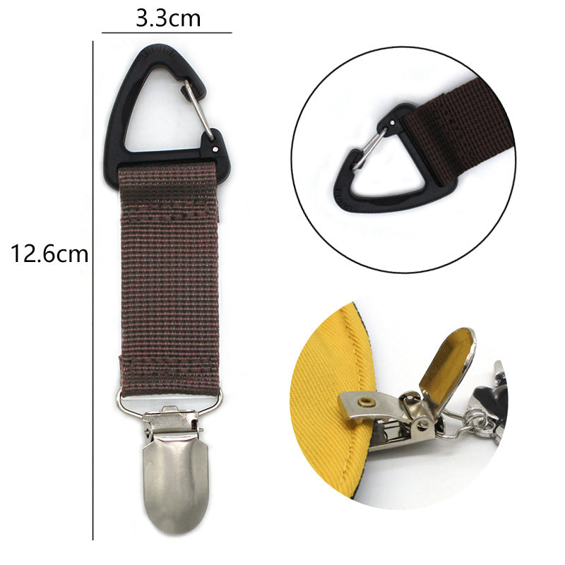 Hutclip mit Karabinerhaken